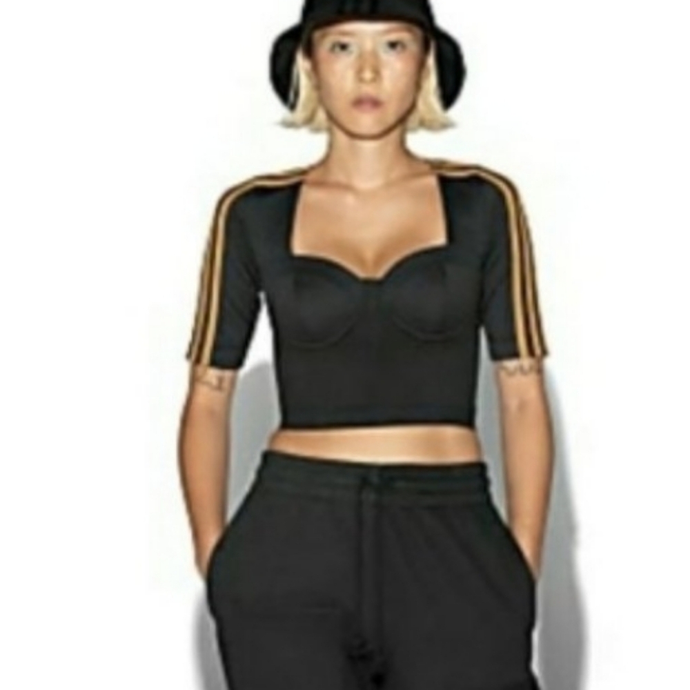 Adidas X Ivy Park Circular Knit Crop Top